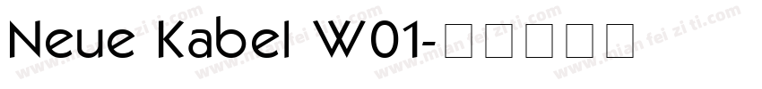 Neue Kabel W01字体转换